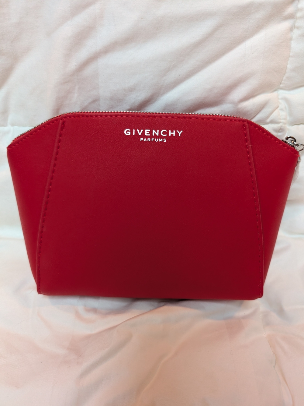 Brand New Givenchy Red Cosmetic/Organizer Pouch